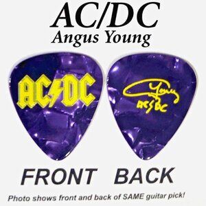 AC/DC Classic Hard Rock band Angus signature Novelty guitar pick (Q-A5)